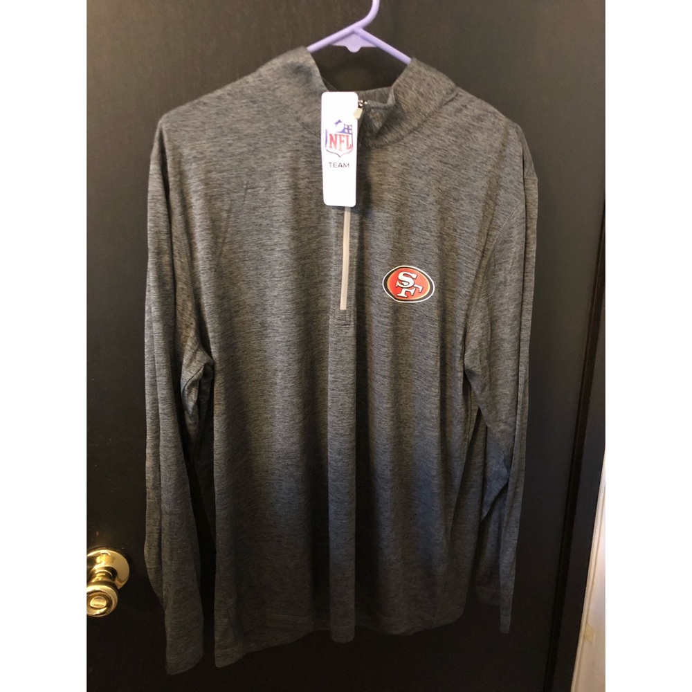 NEW San Francisco 49ers NFL Half Zip